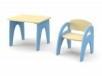 Ясельный комплект мебели "Малыш" (столик и стульчик), голубой